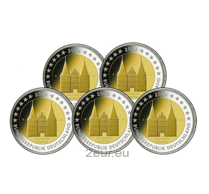 Germany 2 euro UNC 2006 - Schleswig-Holstein - ADFGJ