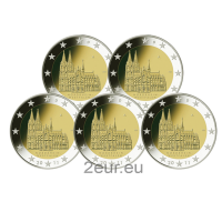Saksamaa 2 eurot UNC 2011 – Nordrhein-Westfalen – Kölni katedraal – ADFGJ