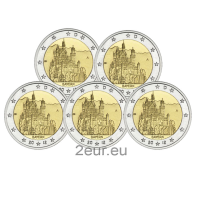 Saksamaa 2 eurot UNC 2012 – Baieri – Neuschwansteini loss – ADFGJ