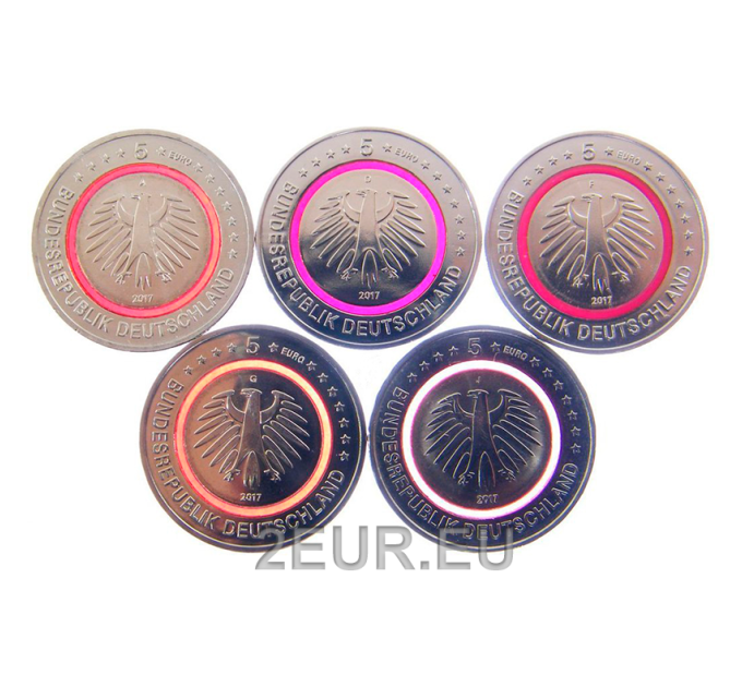 Germany 5 euro UNC 2017 - Tropical Zone