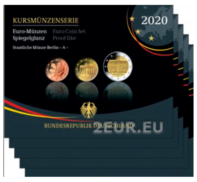 GERMANY SET PROOF 2020 - ADFGJ