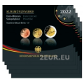 GERMANY SET PROOF 2022 - ADFGJ