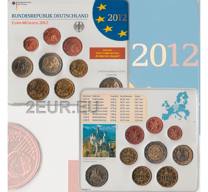 Germany 2012 - euro set BU