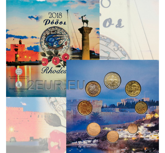 Greece euro set BU 2018 - euro set BU - Rhodes