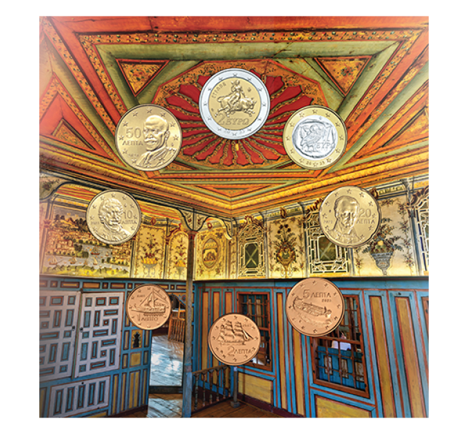 Greece euro set BU 2025 - GREEK TOURISM - THESSALY