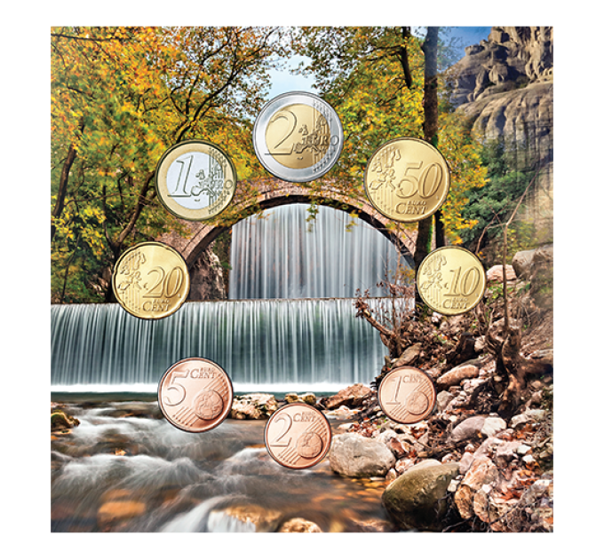 Greece euro set BU 2025 - GREEK TOURISM - THESSALY