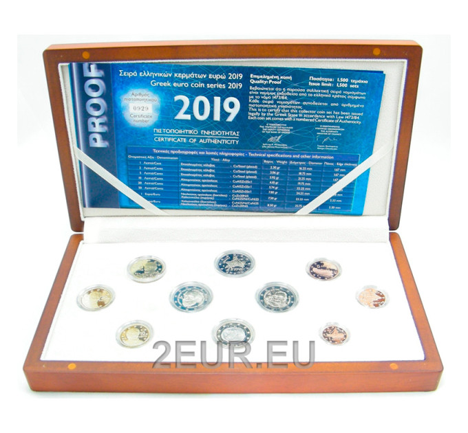 Greece 2019 - Euro set proof
