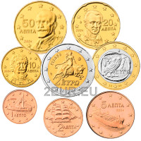 Kreeka euro komplekt UNC 2004