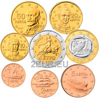 Kreeka euro komplekt UNC 2007