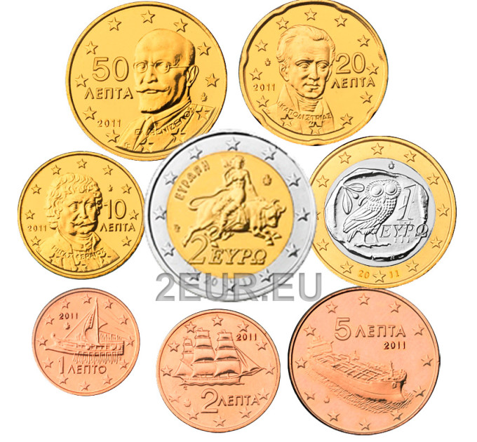 Greece euro set UNC 2011