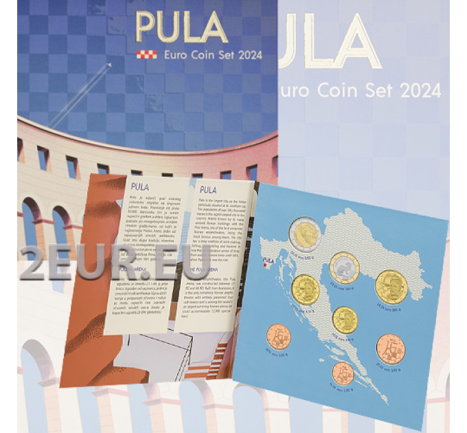 Croatia euro set BU 2024 - Pula