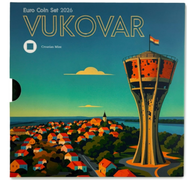 Croatia euro set BU 2026 - Vukovar