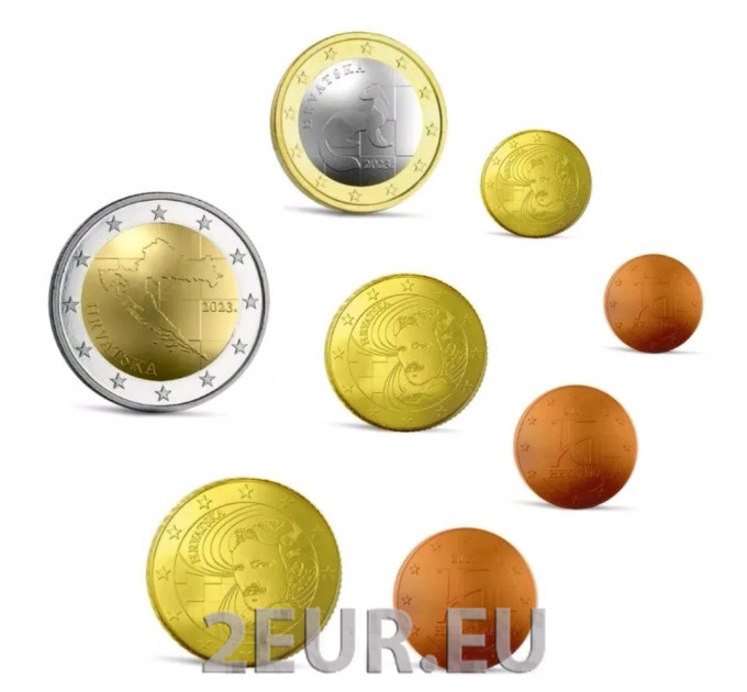 Croatia euro set UNC 2023