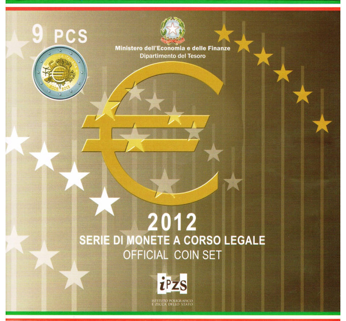 Italy Euro set BU 20112