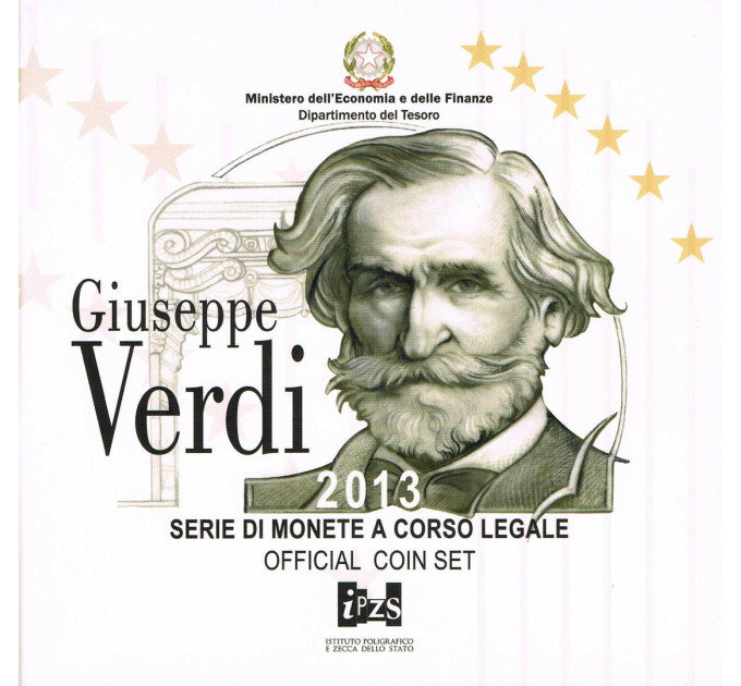 Italy Euro set BU 2013 - Giuseppe Verdi