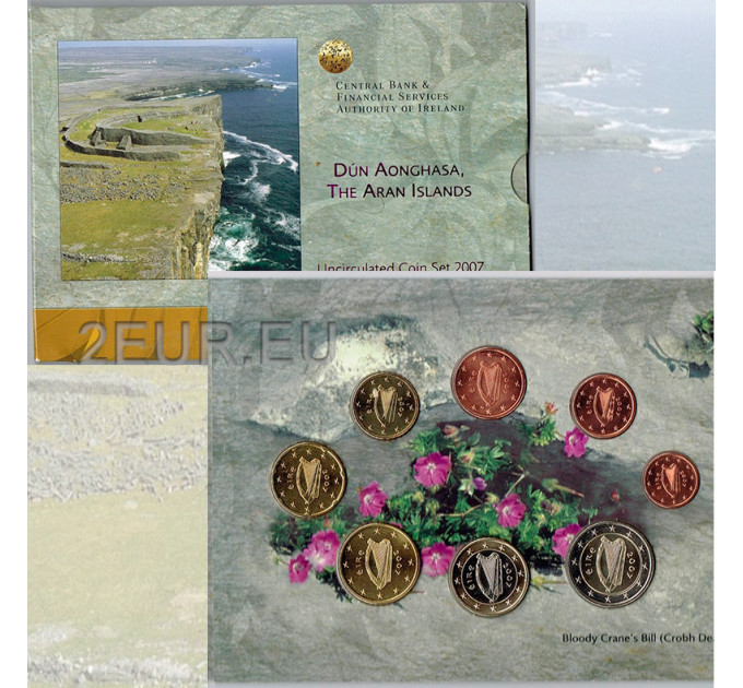 Ireland euro set BU 2007 - Dun Aonghasa
