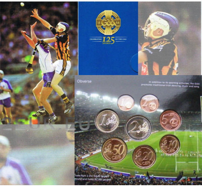 Ireland euro set BU 2009 - 125 years Gaelic sporting organisation