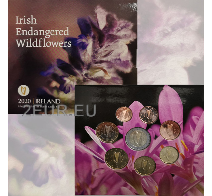 Ireland euro set BU 2020 - Endangered Irish Wildflowers