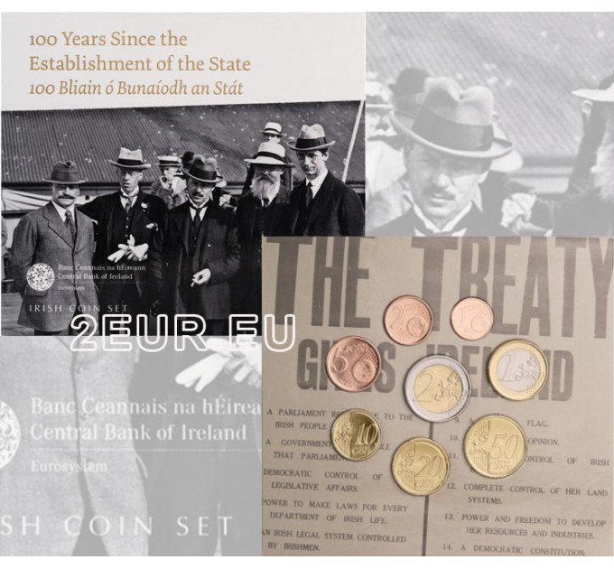 Ireland euro set BU 2022 - 100 years since the founding of the state