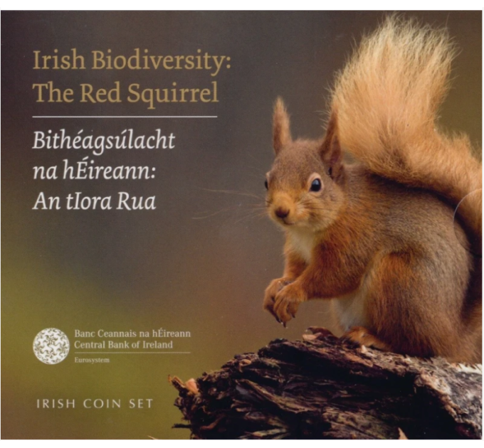 Ireland euro set BU 2023 - Bio-Diversity - The Red Squirrel