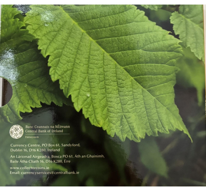 Ireland euro set BU 2025 - Biodiversity - the Wych Elm