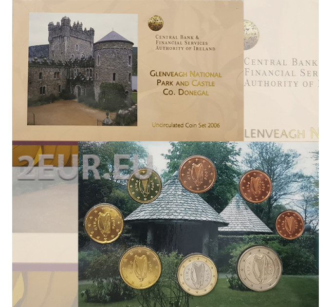 Ireland euro set BU 2006 - Cultural Heritage - Glenveagh National Park