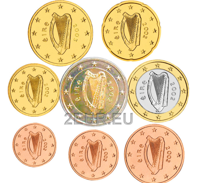 Ireland 2002 - Euro set UNC