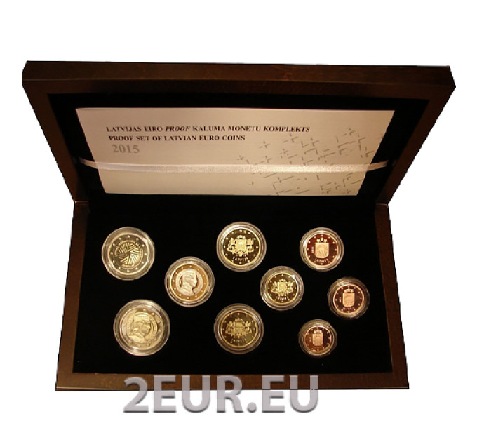 Latvia 2015 - Euro set PROOF - Latvian Presidency of the Council of the EU
