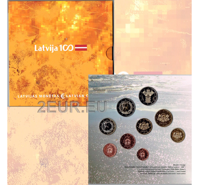 Latvia 2018 - Euro set BU