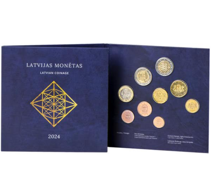 Latvia Euro set BU 2024