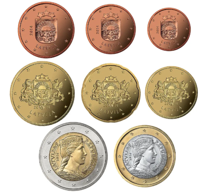 Latvia 2014 - Euro set UNC