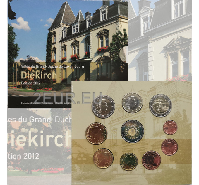 Luxembourg euro set BU 2012 - City of Diekirch