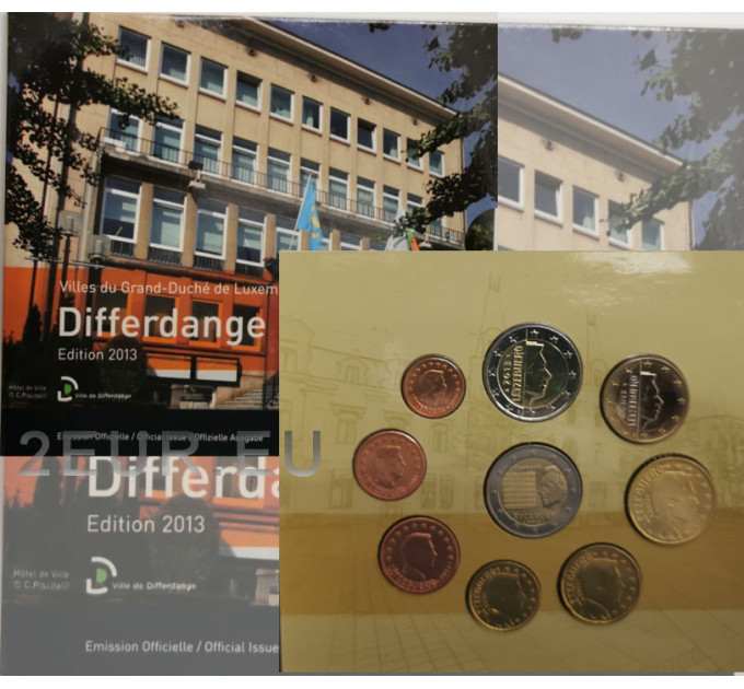Luxembourg euro set BU 2013 - City of Differdange