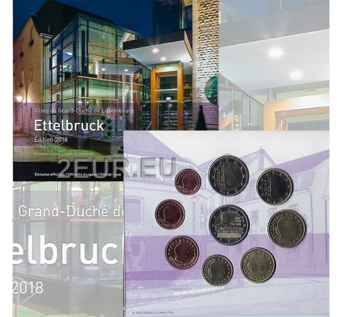 Luxembourg euro set BU 2018 - City of Ettelbruck