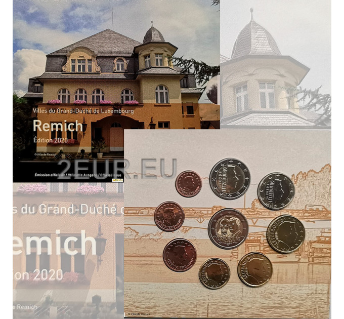 Luxembourg euro set BU 2020 - City of Remich