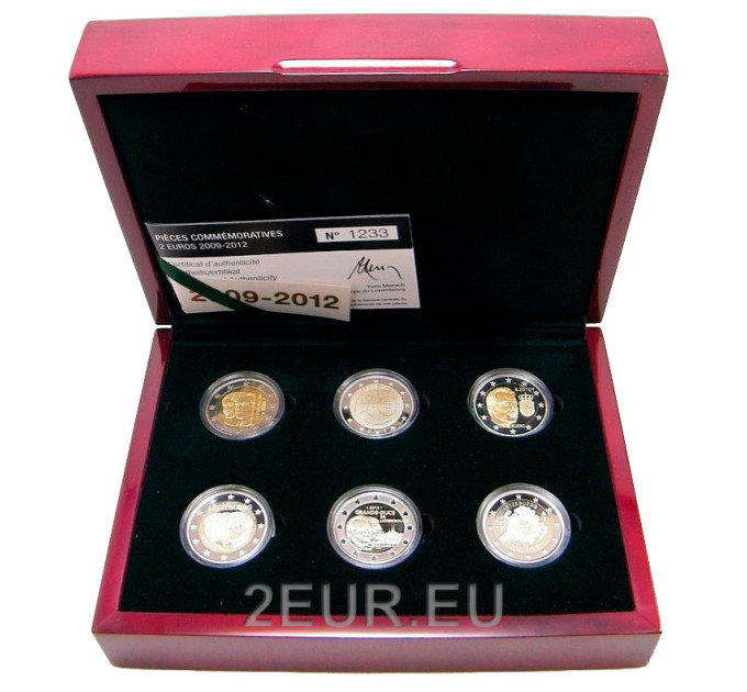 Luxembourg 2 euro Proof 2009 - 2012