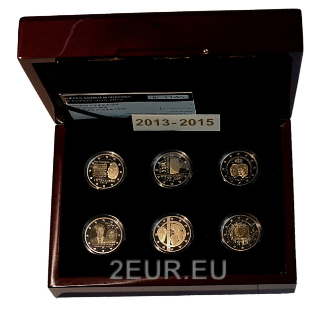 Luxembourg 2 euro Proof 2013 - 2015
