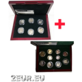 Luxembourg 2019-2021 - 2 Euro coin set proof + Euro coin set  2021