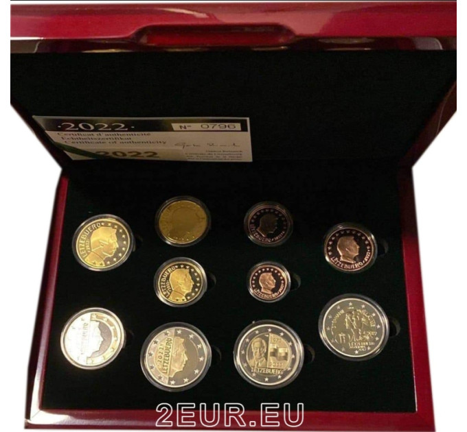 Luxembourg Euro coin set Proof 2022