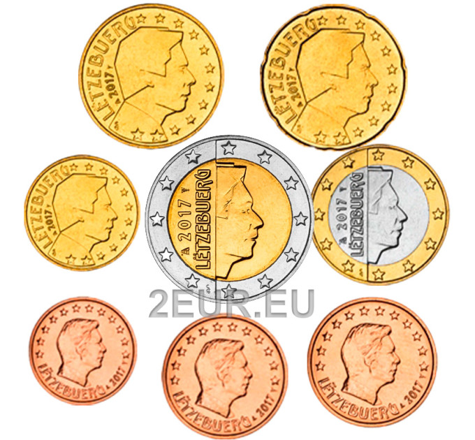 Luxembourg Euro set UNC 2017