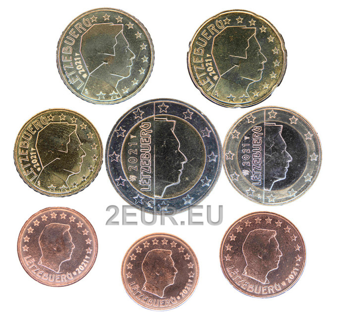 Luxembourg Euro set UNC 2021