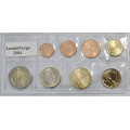 Luxembourg Euro set UNC 2004