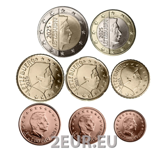 Luxembourg Euro set UNC 2025