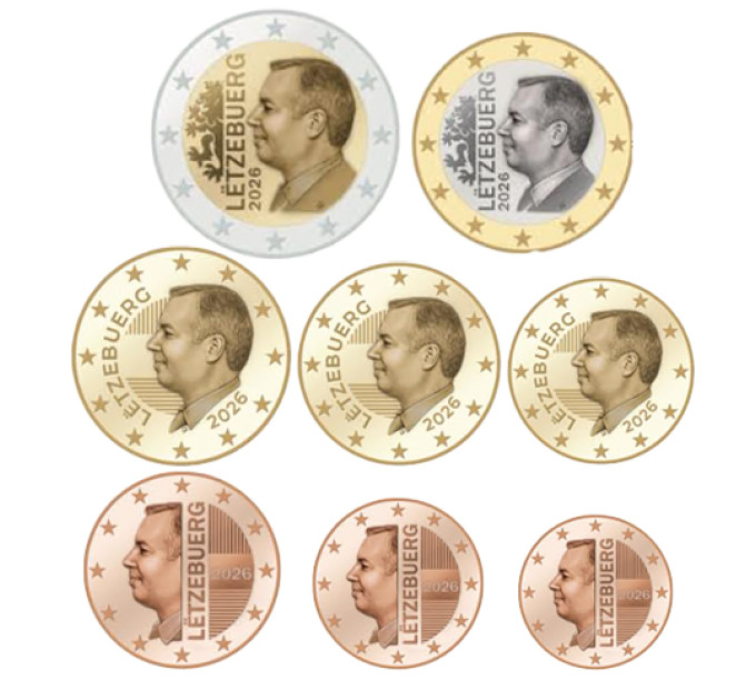 Luxembourg Euro set UNC 2026