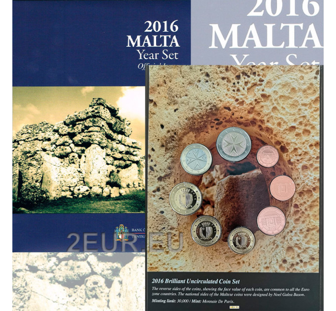 Malta Euro set BU 2016 - Ggantija