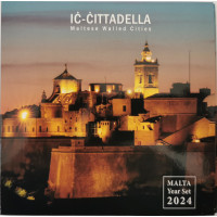 Malta euro komplekt BU 2024 – Malta müüriga ümbritsetud linnad – Cittadella