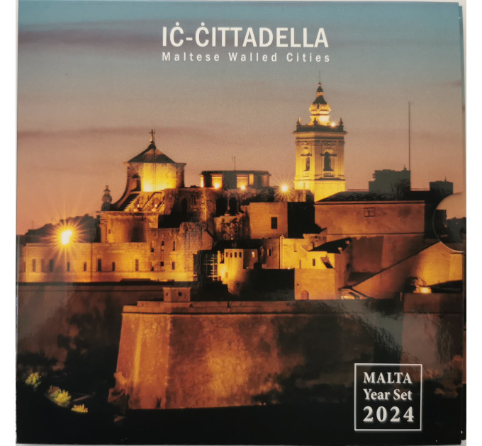 Malta euro set BU 2024 - Maltese Walled Cities - Cittadella
