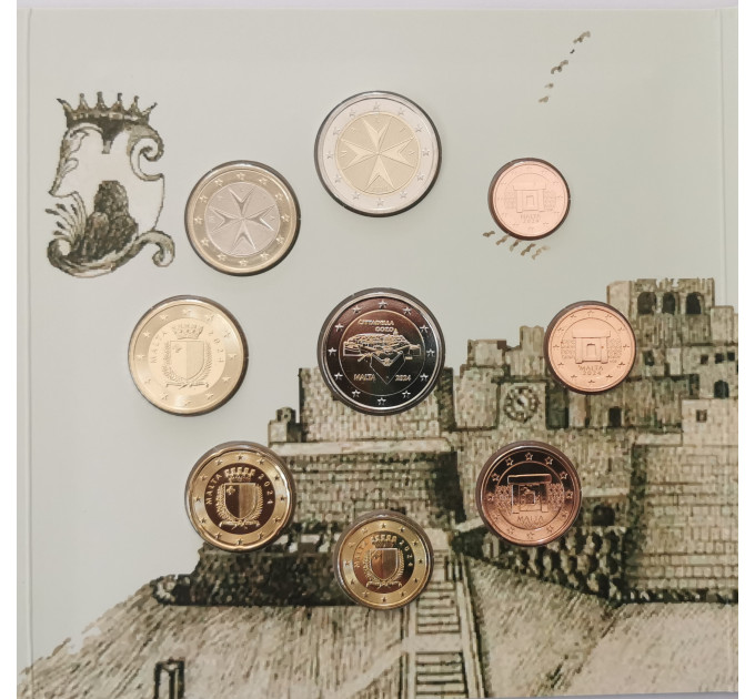 Malta euro set BU 2024 - Maltese Walled Cities - Cittadella