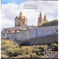 Malta euro komplekt BU 2025 – Malta müüriga ümbritsetud linnad – Mdina