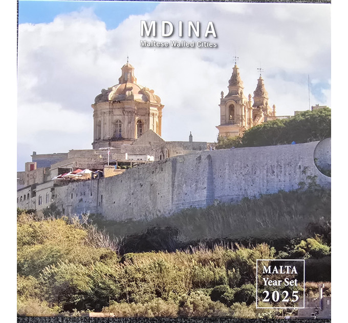 Malta euro set BU 2025 - Maltese Walled Cities - Mdina